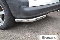 Hintere Eckenleisten + Leds FüR Hyundai Santa Fe 2006 - 2010 4X4 Edelstahlrohre