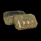 UNIQUE ANCIENT EGYPTIAN JEWELRY Box God Anubis with Goddess Isis Handmade
