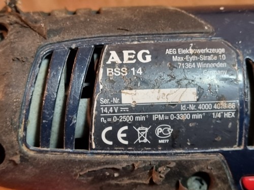 AEG BSS14 Trapano avvitatore esagonale 14,4 V 1/4" senza fili (solo corpo) - AA42 - Foto 3 di 10