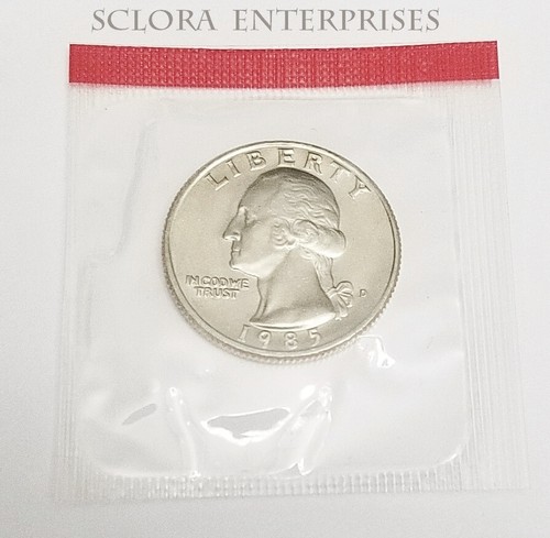1985 P & D Washington Quarter Coin Set (2 Coins) *MINT CELLO* **FREE SHIPPING** - 第 3/6 張圖片