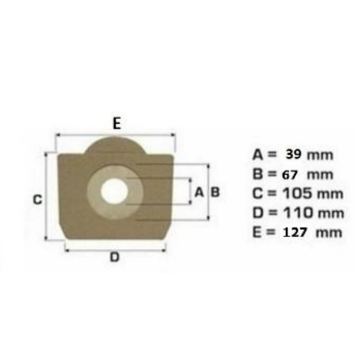 5 sacchetti aspirapolvere Lavor Fasa per modelli GB GBP GBX GN GNX GT NILO ULTRA - Imagen 2 de 2