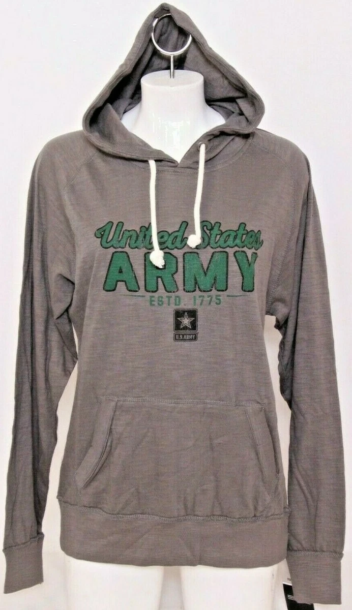 NEW United States US Army Top of the World Hoodie LS Sweatshirt shirt  Womenu0026#039;s L | eBay