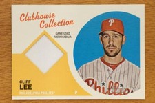 2012 Topps Heritage Clubhouse Collection Relic Patch Cliff Lee CCR-CL Phillies