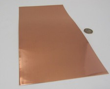 110 Copper Sheets Soft Annealed 0.0028" Thick x 6.0" Wide x 12" Long, 25 Pieces