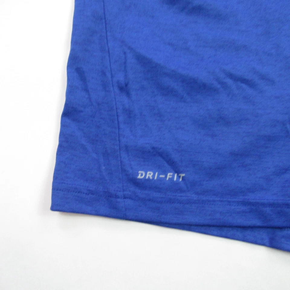 Nike Shirt Mens Medium Short Short Sleeve Crew Neck Blue Lightweight Workout - Image 3 of 4