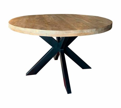 Esstisch Strong Spider rund Ø 130 cm Massivholz Holztisch Tisch