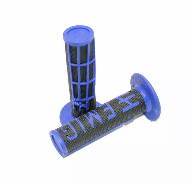 Blue Motocross Emig Grips Dirt Bike Pit Bike Motorcycle Handlebar Rubber Grip7/8