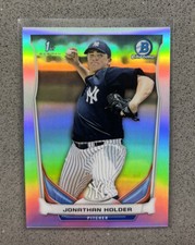 2014 Jonathan Holder 1st Bowman Chrome Draft Refractor CDP88 Yankees Rookie