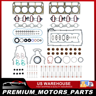 Full Cylinder 5.3 Head Gasket Set with Bolts for 07-13 Chevy Silverado GMC 5.3L