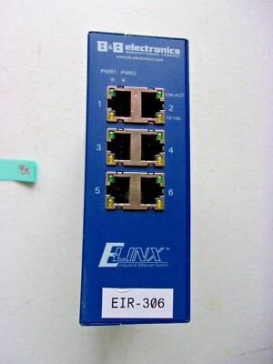 FRESH TAKEOUT B & B ELECTRONICS ETHERWAN SWITCH 6 COPPER PORTS EIR306 (139-3)