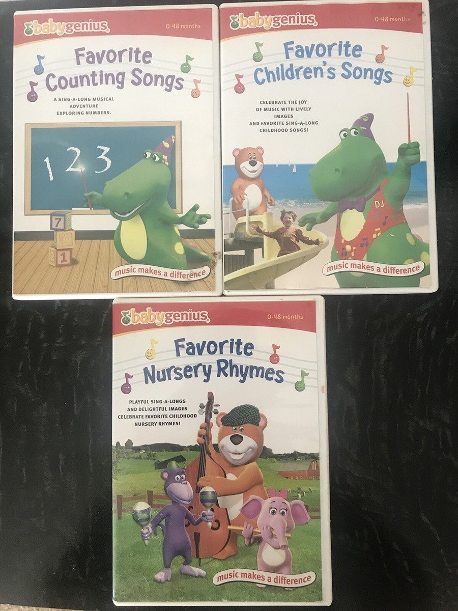 (未使用･未開封品)Baby Genius: Counting Songs [DVD] Lot of 3 Baby Genius Favorite Counting Songs Children's