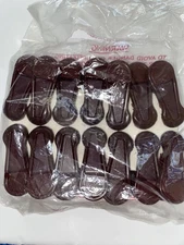 NEW Joy Mangano Huggable Hangers Finger Clips 14 Total Burgundy Maroon