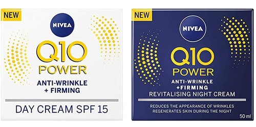 Nivea Q10 SPF 15 Anti-Wrinkle Face Day Cream Plus Night Cream, 50 ml