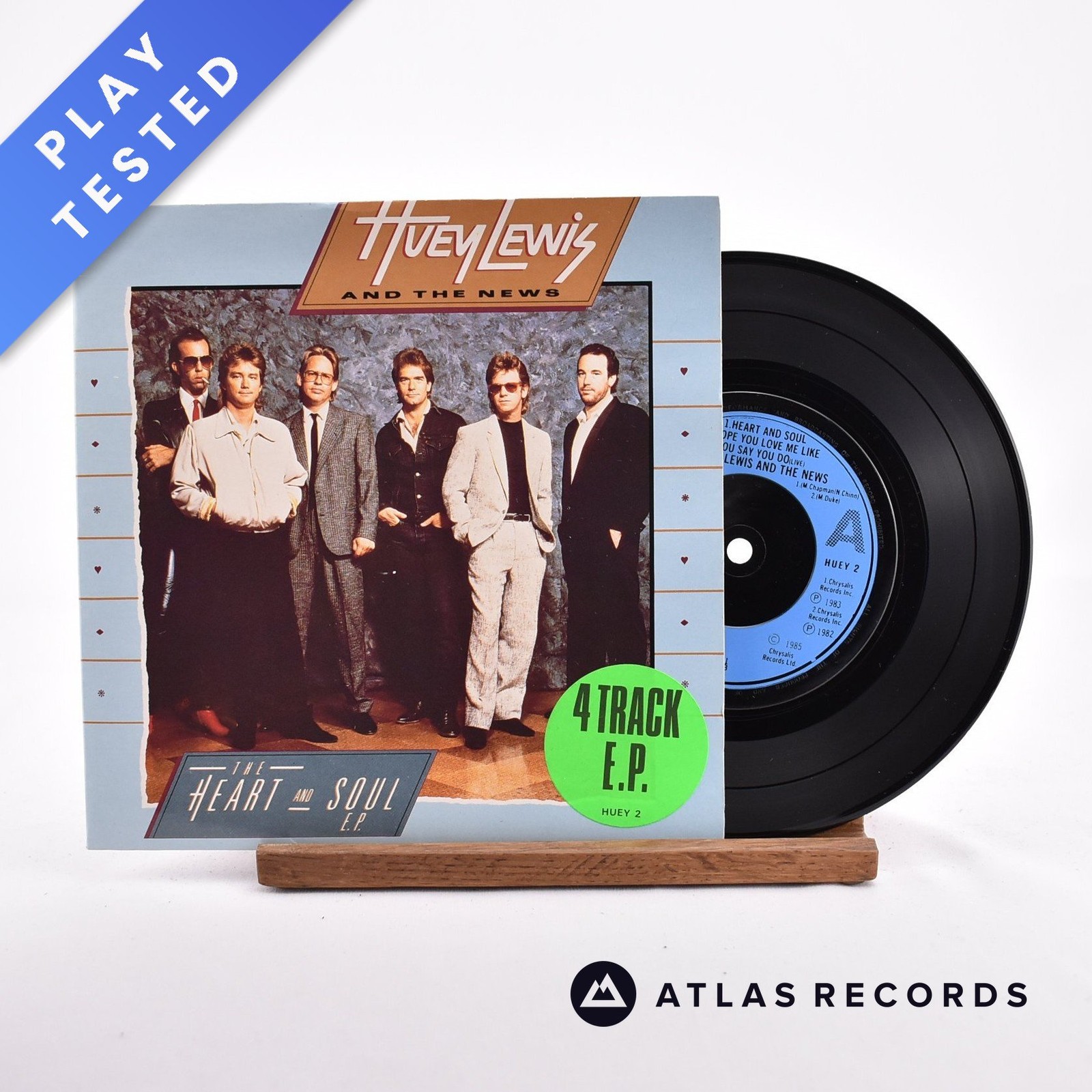 Huey Lewis & The News - The Heart And Soul E.P. - 7"" EP Vinyl Record - EX/NM