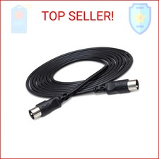 Hosa MID-301BK MIDI Cable, 5-pin DIN to Same, 1 Foot