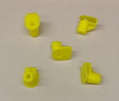 50x EJOT EASYboss Clip POM gelb 50x3,7x10 / Klemmmutter / Kunststoffmutter
