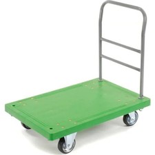Plastic Deck Flatbed Platform Truck 36" x 24", 1000 Lb. Capacity