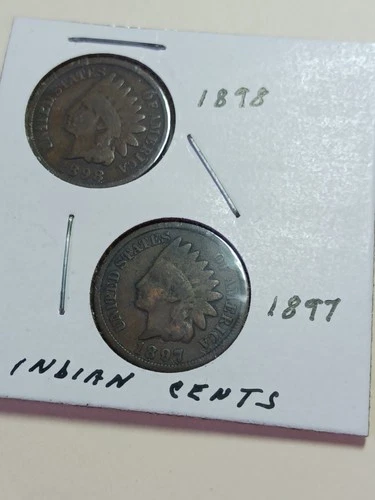 New ListingUnited States Indian Penny Pair 1897 & 1898