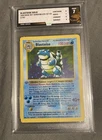 Blastoise Base Set 1st Edition Grey Stamp Error Pokemon Rare Graded