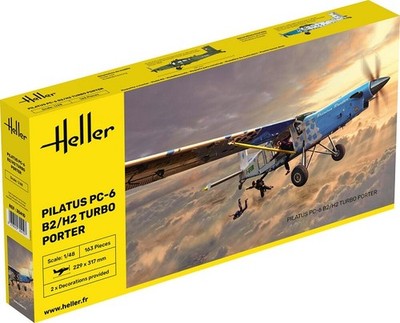 Heller 30410 - 1:48 PILATUS PC-6 B2/H2 Turbo Porter - Neu