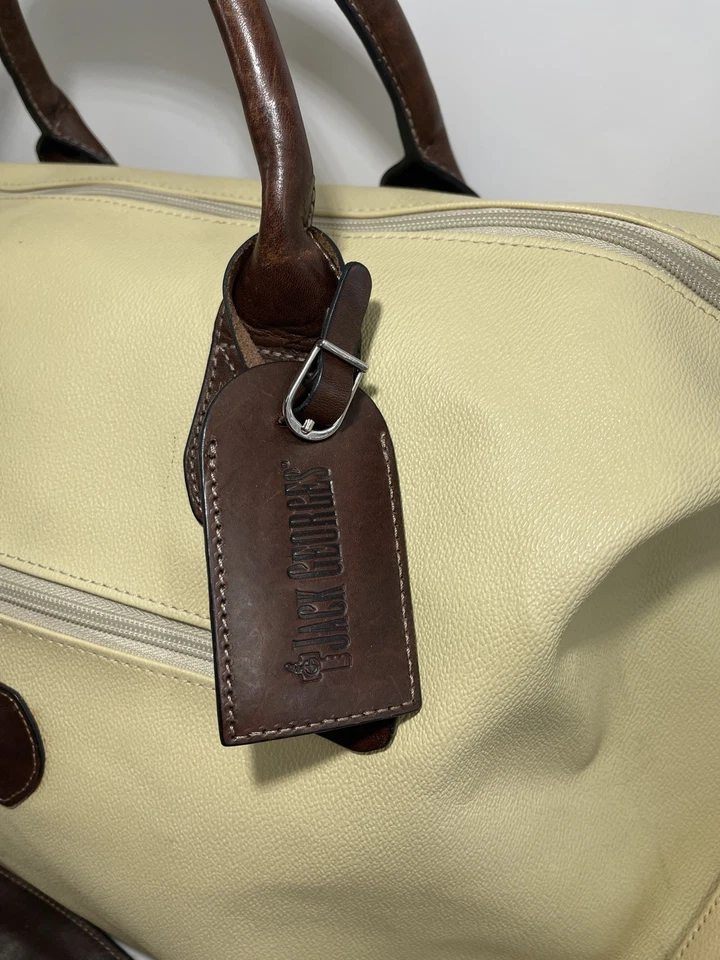 Bolsa de viagem Jack Georges de lona e couro para fim de semana.  - Imagem 3 de 4