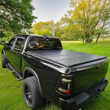 5.5FT Hard Tonneau Cover 4-Fold For 2015-2025 Ford F150 F-150 Truck Bed Cover