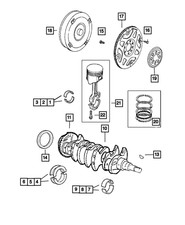 Genuine Mopar Rear Main Crankshaft Seal 4621939AB