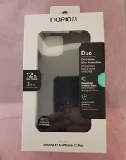 Incipio Duo Dual Layer Case W/ Impact Protection for iPhone 12 &12 Pro Black