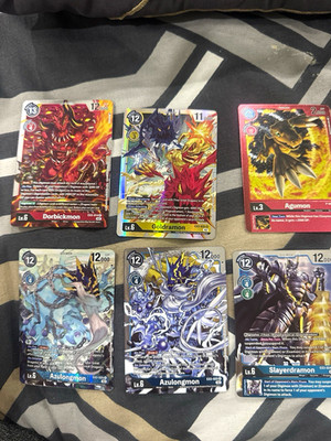 Bandai Digimon Card Game Foil/Promo Lot (6) Dorbickmon Goldramon Agumon