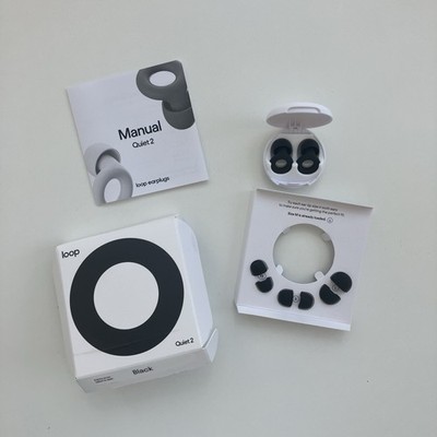 Loop Quiet 2 Black Earplugs NRR 14 NEW OPEN BOX