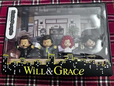 Little People Collector Will & Grace TV Series Special Edition 4 Figures NEW