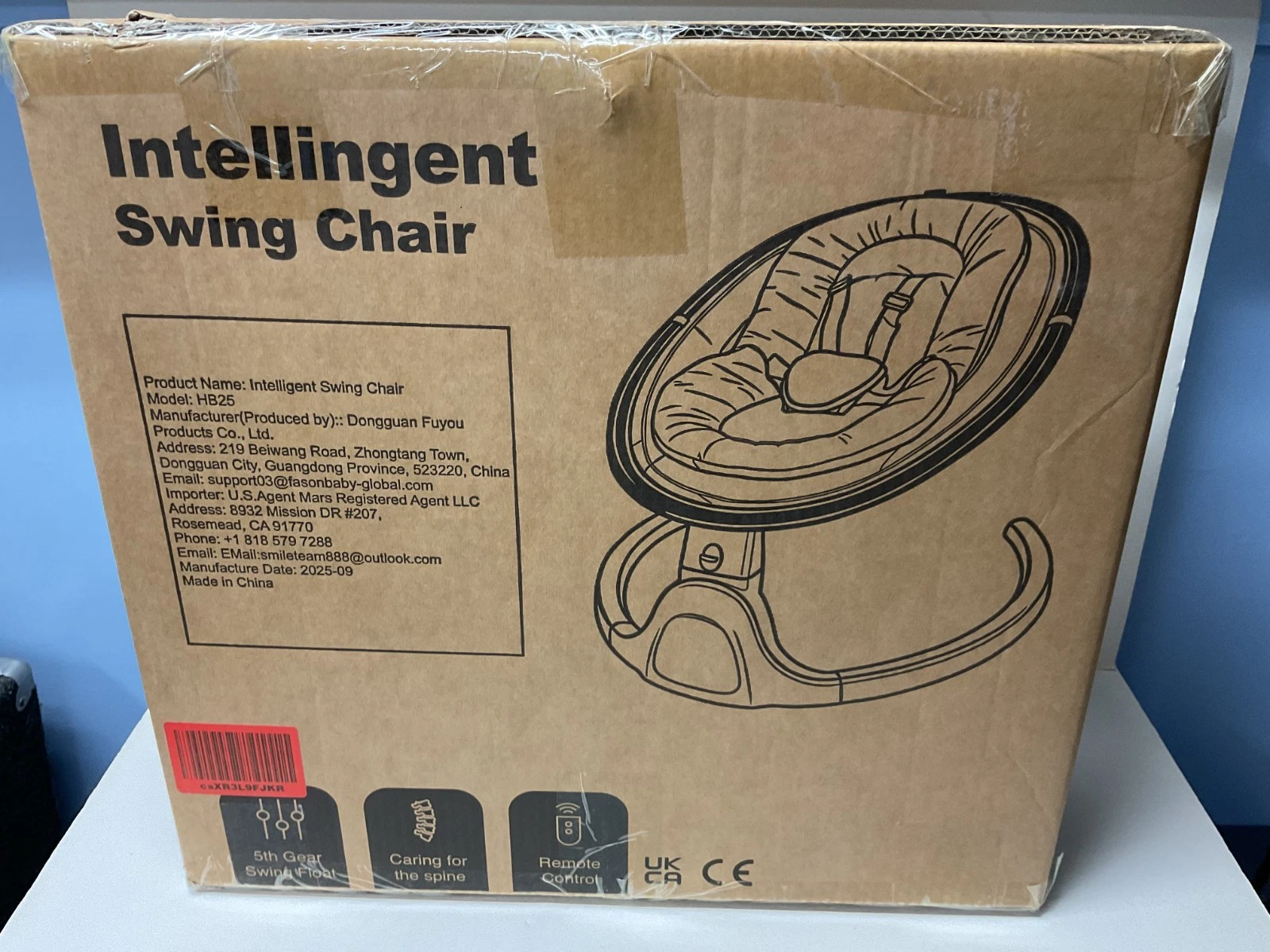 Baby Swing / Seat for Infants - 5 Swing Speeds - Harness - Bluetooth to Play NIB
Opens in a new wind