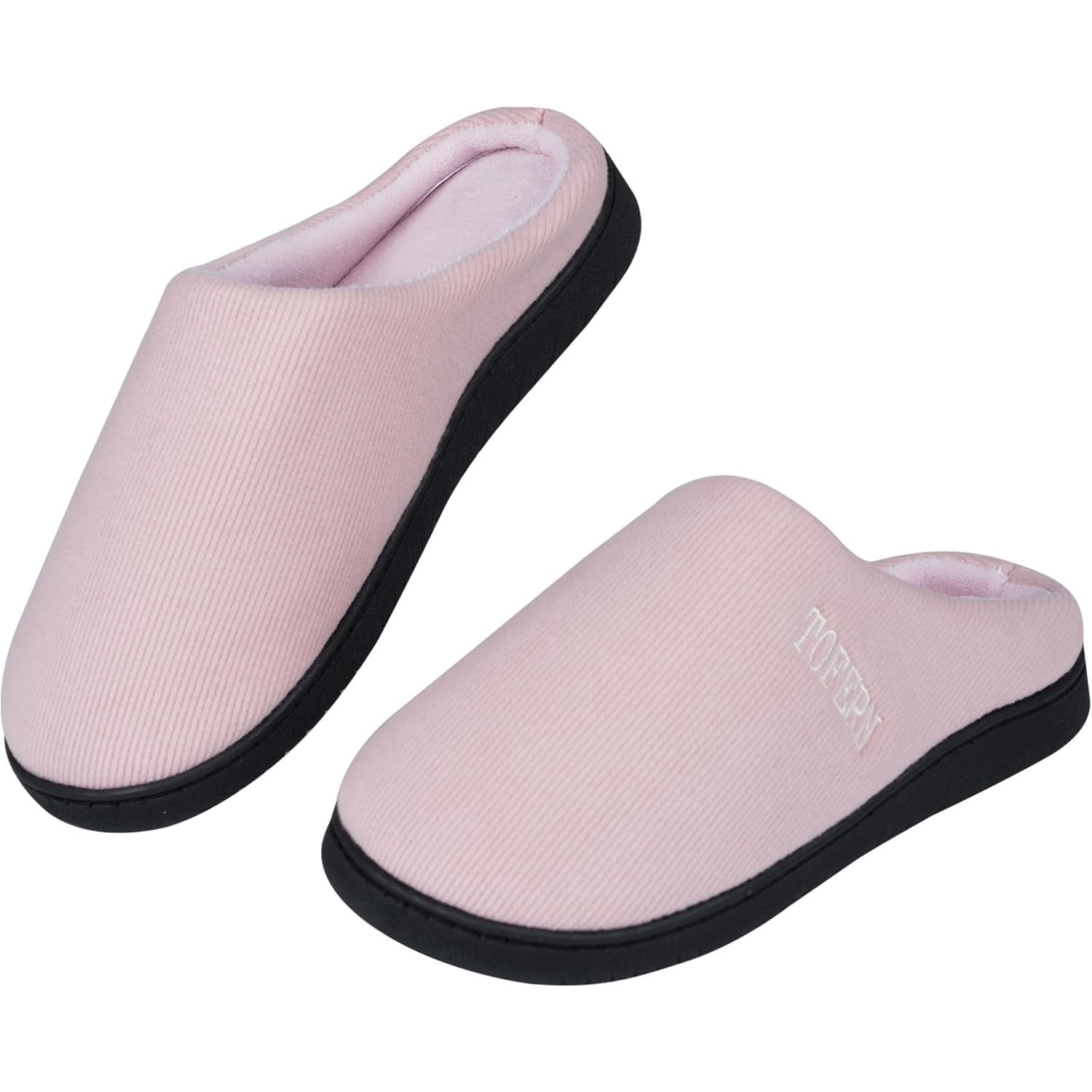Indoor And Outdoor Fuzzy House Shoes With Memory Foam