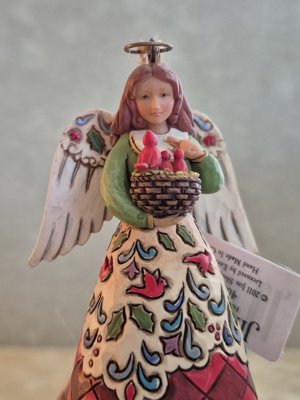 Jim Shore "CHRISTMAS ANGEL WITH CARDINALS" ornament 2011 brand new in box