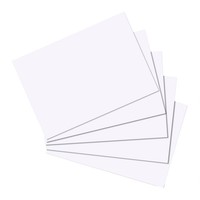 Herlitz Karteikarten, Din A6, Blanko, Weiß 3 Bis 48 Stk Spare 61%