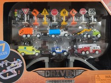 Driven Pocket Series by Battat 57 Pcs Safe  Clean City Crew Tough Rigs Bridge T