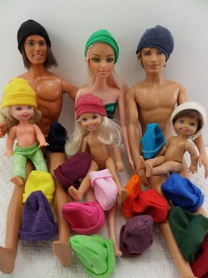 PETRAS SELBST ENTWORFENE & GENÄHTE KLEIDUNG 💙 Mützen für Groß und Klein 💙KLEIDUNG für Mode Puppen: NORMAL KINDER MANN.....