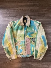 Carhartt J97 PTL Detroit Trucker Blanket Lined Jacket Tie Dye USA Made, Large