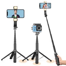 Selfie Stick 40 Inch Extendable Tripod Wireless Remote Shutter Phone Holder