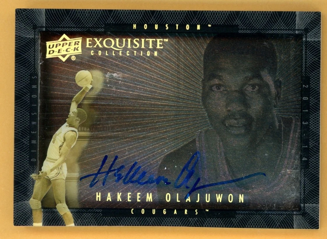Hakeem Olajuwon Basketball Original Autographed Sports Trading