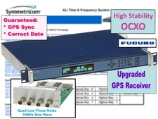 Symmetricom XLi High Stab. OCXO UPGRADED GPS 10MHz Oscillator NTP Time Server