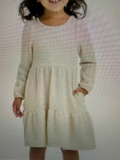 Toddler Girls' Cozy Long Sleeve Dress Cat & Jack 4T NEW Oatmeal Heather
