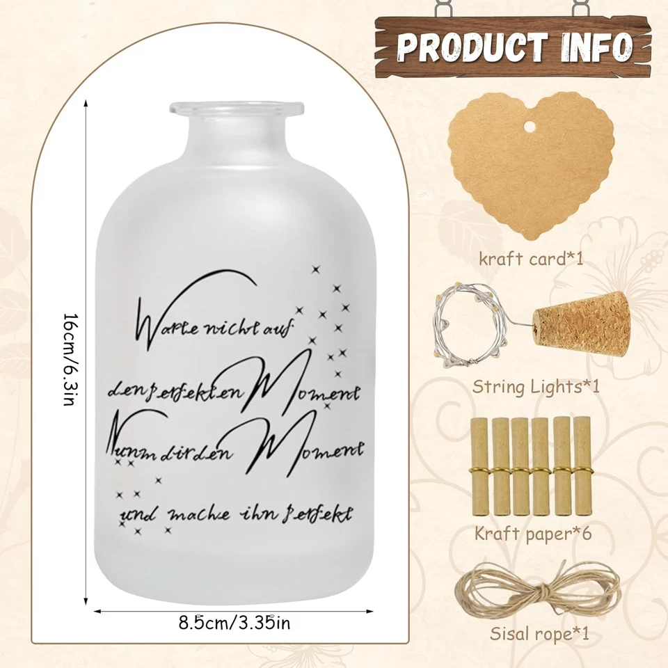 Luce a LED per Bottiglie, Bottiglia Illuminata, Luce a LED Con Scritta, Regalo P - Immagine 2 di 4