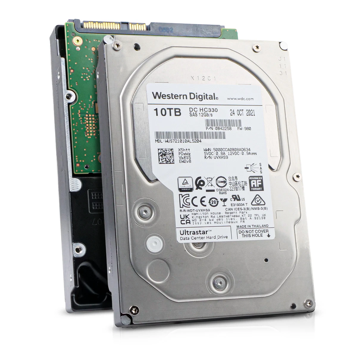 3.5 in Form Factor SAS Internal Hard Disk Drives 10 TB Storage