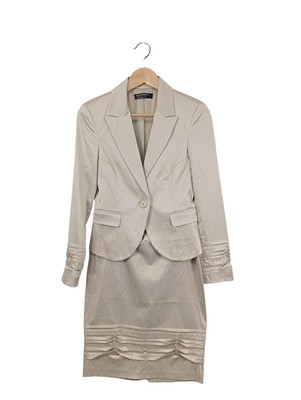 RINASCIMENTO Kostüm Damen Anzug Gr. DE 36 wollweiß Business-Look