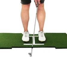 Rukket Tri-Turf Golf Hitting Mat Attack, Portable Driving, Chipping, Training Ai
