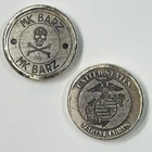 2 Round Set: MK Barz Silver 1 oz US Marine Corps Military Tribute .999 Bullion