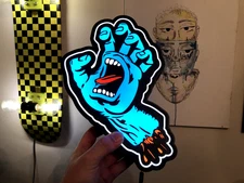 Santa Cruz Screaming Hand, 3D Printed LED Light Box, USB-C Power Cable