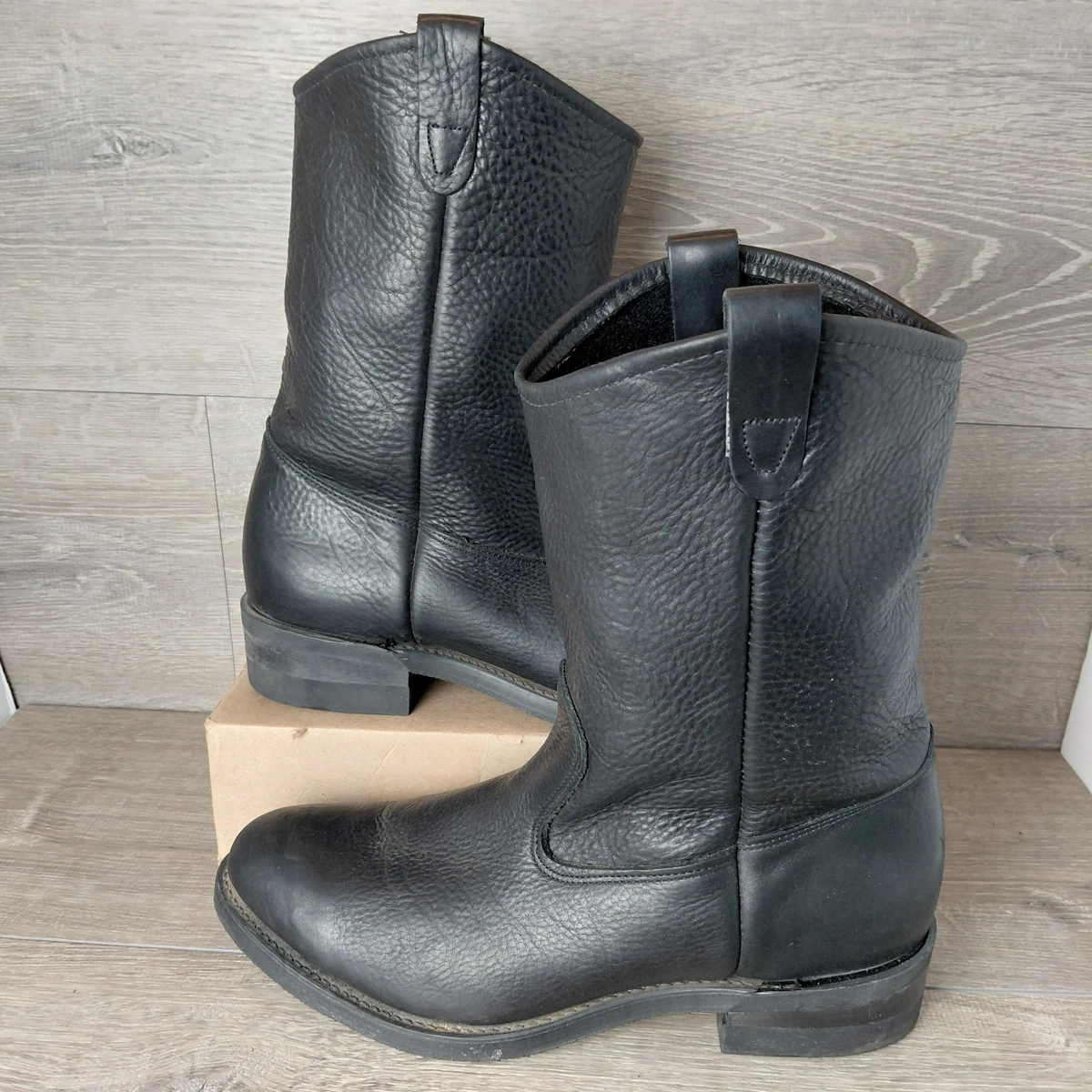 Double-H Boots Black Western Boots for Men for sale | eBay display picture 2