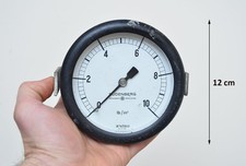 Vintage steel  pressure gauge - BUDENBERG  old industrial dial